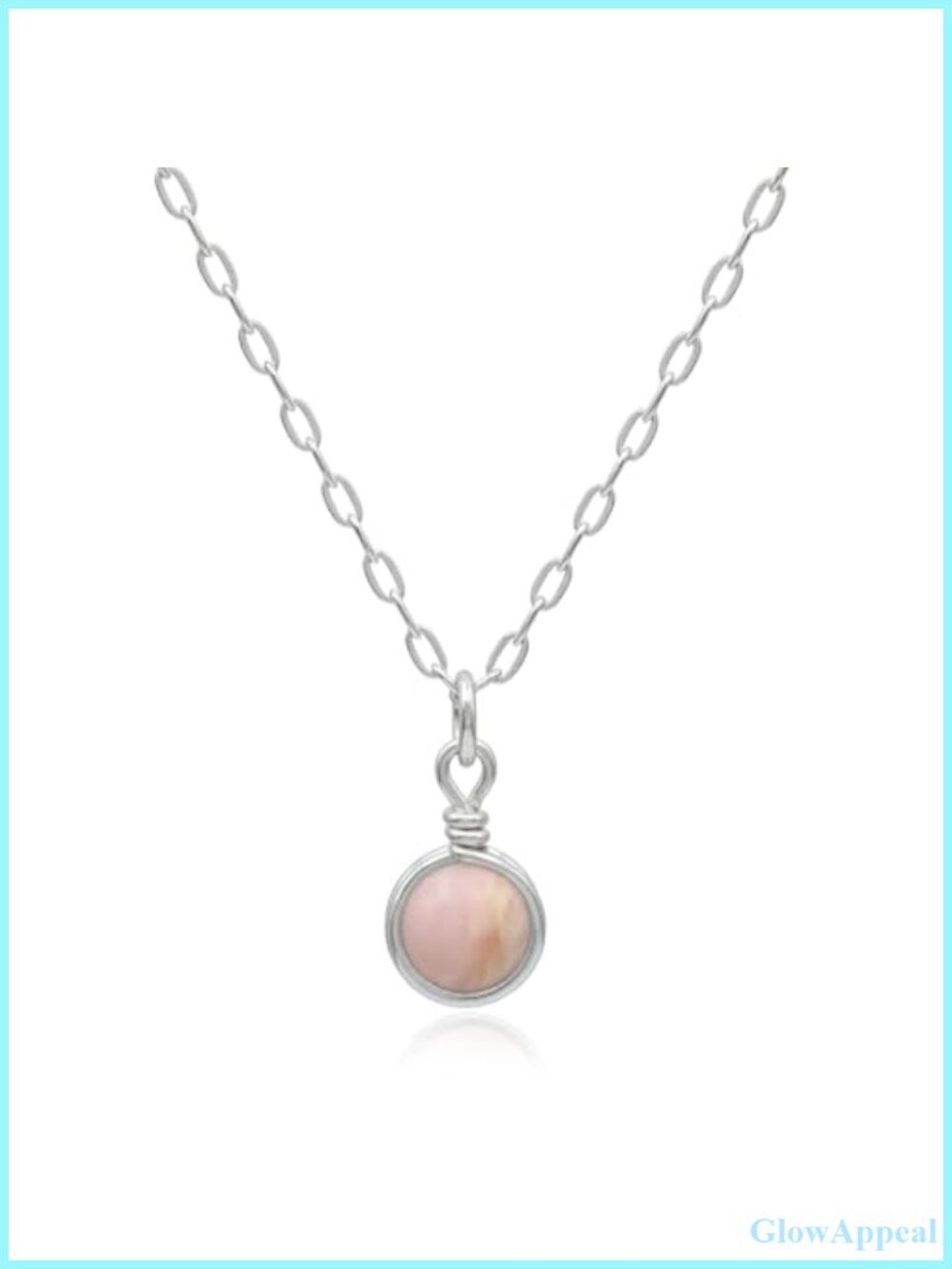 Birthstone Charm Necklace 925 Sterling Silver 18" Cable Chain